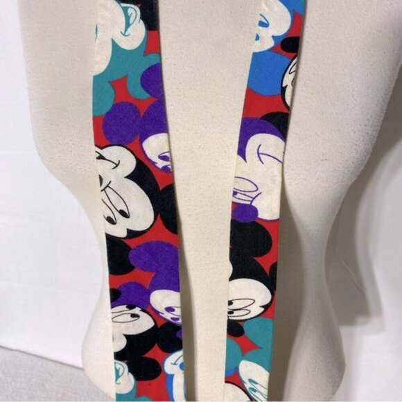 Vintage Disney Mickey Mouse Head Print Tie - Picture 7 of 8